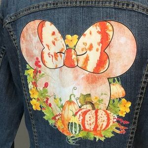 Minnie Vinyl Appliquéd Denim Fall Jacket by A.N.A.